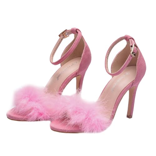 CONGARTENO Elegante Damen Sandalen mit Dünnem Absatz Leicht und Rutschfester Sohle Atmungsaktiv und Strapazierfähig Modisch Vielseitig Kombinierbar für Alltag und Shopping von CONGARTENO