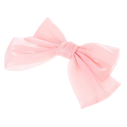 CONGARTENO Eleganter Haarspangen Clip für Frauen Große Rosa Schleife Stilvolles Haarschmuck Accessoire für für Hochzeiten und Partys von CONGARTENO