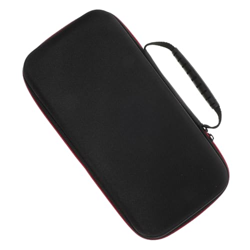 CONGARTENO Eva Mikrofon Schutztasche Schwarz Robuste Tragetasche für Kabellose Mikrofone Leichtes Aufbewahrungs Transportetui Kompakt und Passend für Standardmikrofone Praktischer Organizer von CONGARTENO