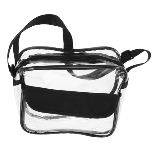 CONGARTENO Extra Große Wasserdichte PVC Bauchtasche Damen Verstellbarer Gurt Transparente Crossbody Tasche für Reisen Strand Stadion Praktischer Umhängebeutel von CONGARTENO