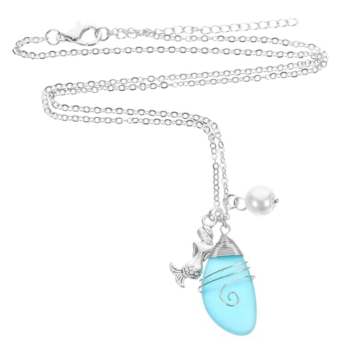 CONGARTENO Filigrane Damen Kette mit Handgefertigtem Anhänger Leichte Strand Halskette Elegantes für Frauen und Mädchen Einzigartiges Design für Sommeraccessoire von CONGARTENO