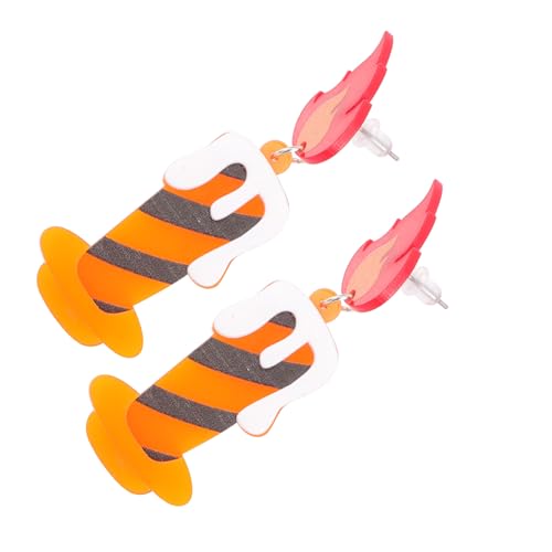 CONGARTENO Flammen Ohrringe Damen Dangle Ohrring Kreative Kerzenform Leicht Ohrschmuck Party Schmuck von CONGARTENO