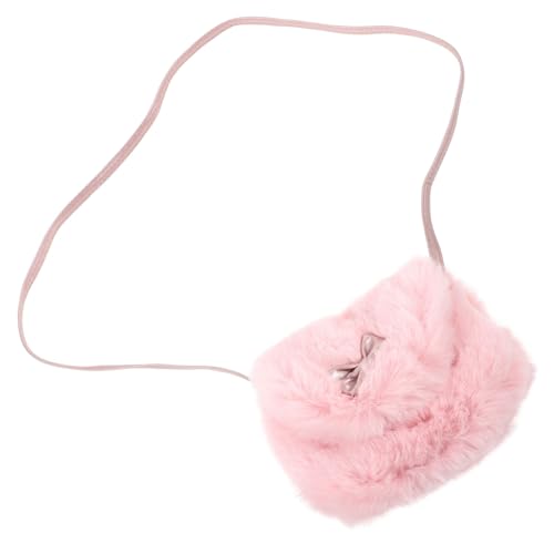 CONGARTENO Flauschige Umhängetasche für Mädchen Verstellbare Prinzessin Schultertasche Vielseitige Crossbody Tasche für Sommerurlaub Partys und Alltag Robust und Geräumig für Schlüssel und von CONGARTENO