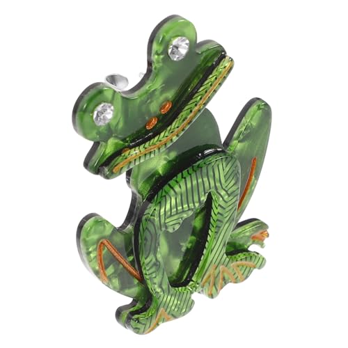 CONGARTENO Frosch Brosche Tier Anstecknadel Handgefertigte Cartoon Brosche für Kleidung Schals und Hüte Langlebig und Auffällig als für Besondere Anlässe von CONGARTENO