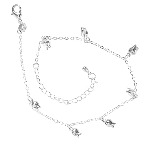 CONGARTENO Fußkettchen Damen Rosegold Blumen Design Leichtes Legierungs Fußkettchen für Strand Party und Alltag Eleganter Knöchel Schmuck für Frauen und Freundinnen von CONGARTENO