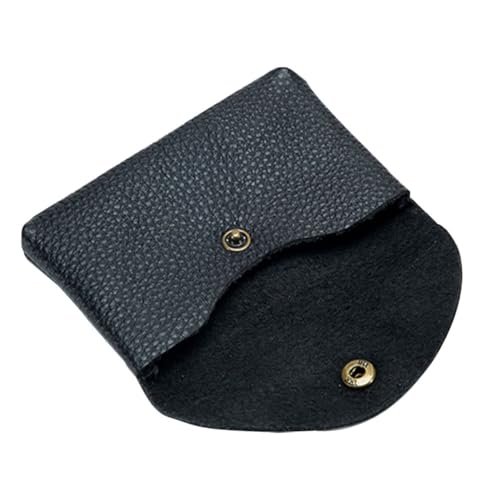 CONGARTENO Kompakte Geldbörse Aus Kunstleder Mit Münzfach Minimalistischer Karten Münzaufbewahrungsbeutel Tragbar Für Damen Und Herren Schwarz Verarbeitet von CONGARTENO