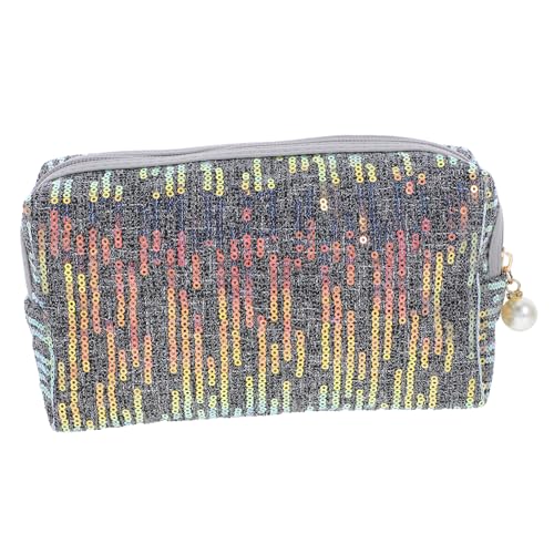 CONGARTENO Glitzer Kosmetiktasche mit Reißverschluss Tragbarer Make Up Organizer mit Großem Fassungsvermögen für Frauen und Mädchen für Reisen und Tägliche Nutzung Praktische Aufbewahrung für von CONGARTENO