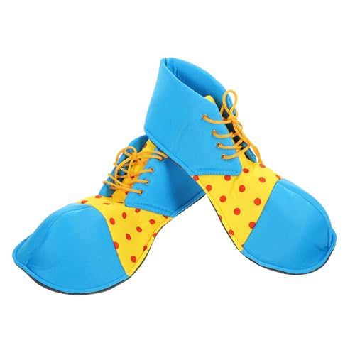 CONGARTENO Große Halloween Clown Schuhe Blau Langlebig Leicht Verstellbar für Erwachsene und Teens Clown Kostüm Cosplay Party Auftritt Requisiten von CONGARTENO