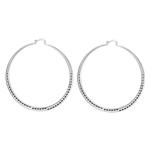 CONGARTENO Große Runde Creolen Ohrringe Damen Auffällige Vintage Statement Ohrhänger Komfortabel Hautfreundlich Modisches Schmuckaccessoire für Frauen und Mädchen von CONGARTENO