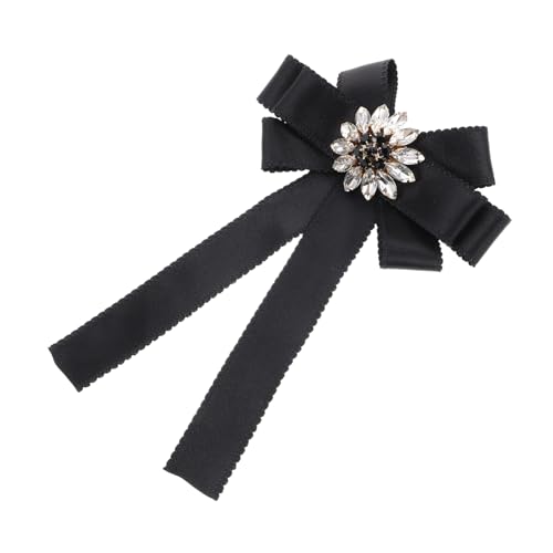 CONGARTENO Große Schleifenbrosche für Damen mit Funkelnden Strasssteinen Stilvolle Krawattenbrosche für Kleider und Outfits für Formelle und Lässige Anlässe von CONGARTENO