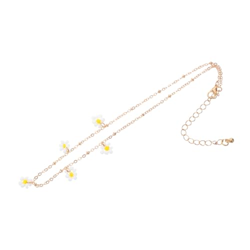 CONGARTENO Handgefertigte Damen Halskette mit Verstellbarem Blumenanhänger Modische Kette für Frauen Elegantes für Besondere Anlässe Feine Verarbeitung und Einzigartiges Design von CONGARTENO