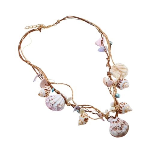CONGARTENO Handgefertigte Hawaiianische Muschel Kurzhalskette Boho Schmuck für Damen und Mädchen Strapazierfähig Modisch für Strand Party und Alltag von CONGARTENO