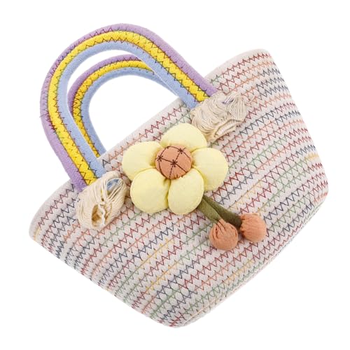 CONGARTENO Handgewebte Damen Umhängetasche Kleine Bunte Handtasche für Sommer Outdoor Alltag mit Baumwolle Vielseitig Tragbar als Schulter Handtasche Strapazierfähig und Modisch für Reisen von CONGARTENO