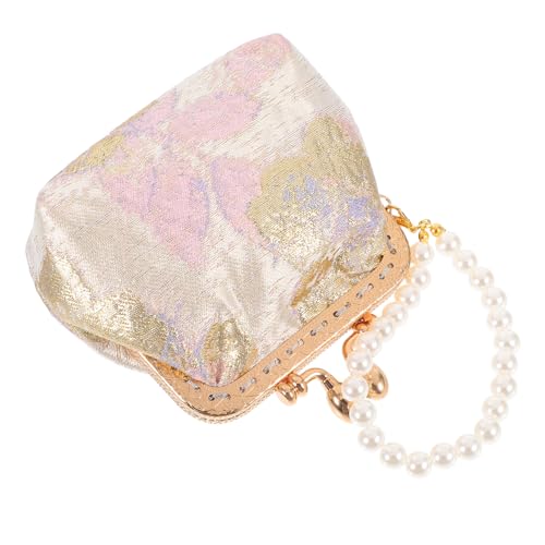 CONGARTENO Handgefertigte Chinesische -geldbörse Mit Perlenschmuck Elegante Mittelgroße Münztasche Aus Traditionellem Seidenstoff Für Hochzeiten Reisen Und Alltag von CONGARTENO