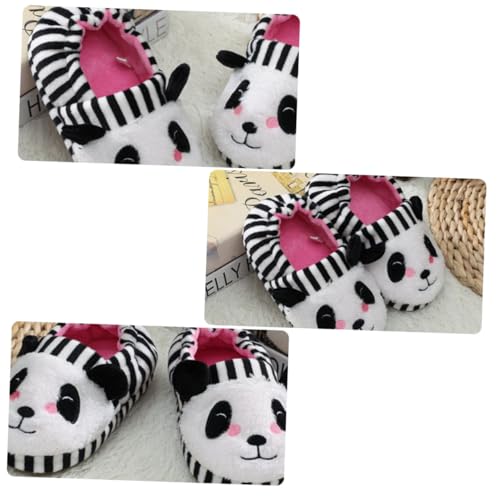 CONGARTENO Hausschuhe Panda Design Weiche Rutschfeste Warme Winterpantoffeln für Jungen und Mädchen Leichte Bequeme Slipper mit Weicher Maschinenwaschbarer Sohle für Zuhause von CONGARTENO
