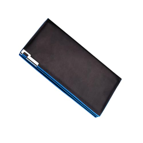 CONGARTENO Herren Geldbörse aus PU Material mit Mehreren Kartenfächern Robuster Business Brieftasche Schlanker Kartenhalter Strapazierfähiges Modisches Portemonnaie in Schwarz blau von CONGARTENO