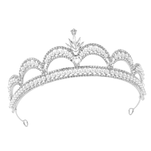 CONGARTENO Hochwertige Braut Tiara mit Funkelnden Strasssteinen Leichter Silberfarbener Haarreif für Hochzeit Geburtstag Party Eleganter Kopfschmuck für Damen und Prinzessinnen CONGARTENO Hochwertige Braut Tiara mit Funkelnden Strasssteinen Leichter Silberfarbener Haarreif für Hochzeit Geburtstag Party Eleganter Kopfschmuck für Damen und Prinzessinnen von CONGARTENO