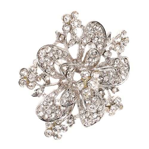 CONGARTENO Strassbrosche Anstecknadel Für Damen Hochzeit Legierung Broschennadel Mit Strass Für Kleidung Schals Und Hüte Corsage Für Partys von CONGARTENO