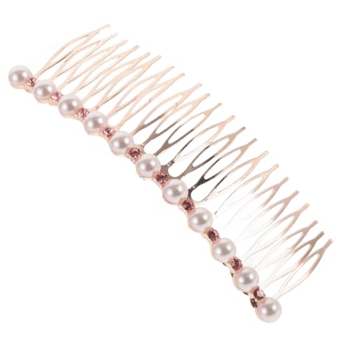 CONGARTENO Hochzeits Haarkamm Mit Perlen Und Strasssteinen Eleganter Haarschmuck Für Brautfrisuren Dekorative Haarspangen Für Hochzeiten Und Besondere Anlässe Lang Aus Hochwertigem von CONGARTENO