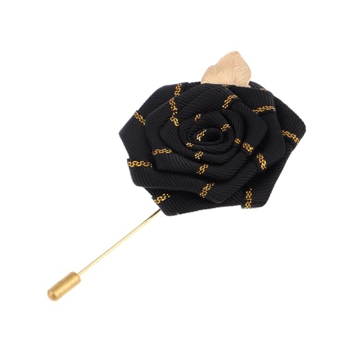 CONGARTENO Corsage Rosenblumenbrosche Anstecknadel Für Kleider Anzug-boutonniere Bräutigam-corsage Große Blume Mit Langer Nadel Polyester Blumen-reversnadel Für Hochzeiten Partys Und von CONGARTENO