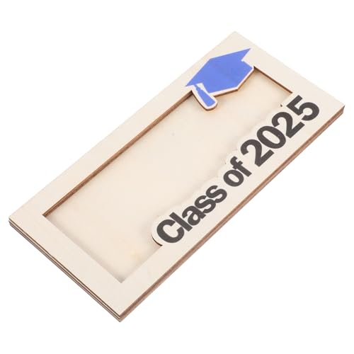 CONGARTENO Holz Geldhalter Kartenetui für Abschlussfeier Kompakter Business Card Organizer mit für Kreditkarten Fotos und Bargeld zur Graduierung Tragbar und Vielseitig von CONGARTENO