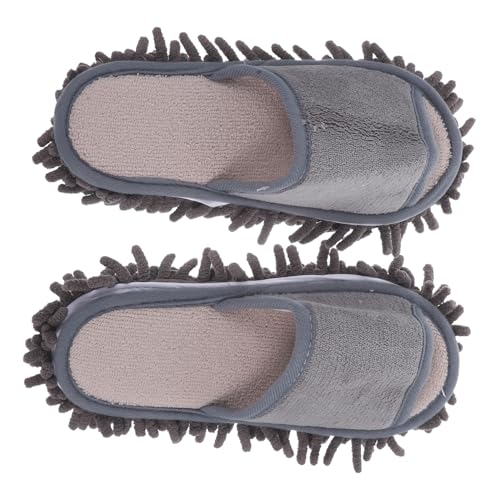 CONGARTENO Indoor Mop Slipper aus Weichem Mikrofaser chenille Rutschfest und Saugfähig Atmungsaktive Hausschuhe für Damen und Herren Praktische Reinigungspantoffeln für Bodenarten von CONGARTENO