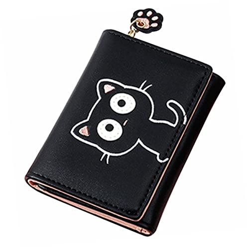 CONGARTENO Kleiner Geldbeutel Für Münzen Und Karten Praktische Pu Geldbörse Mit Fächern Für Id Und Kreditkarten Für Unterwegs Organisieren Von Kleingeld Und Karten von CONGARTENO