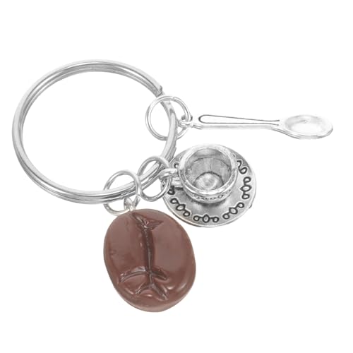 CONGARTENO Kaffeeliebhaber Schlüsselanhänger Vintage Kaffee Schlüsselring Kreatives Taschenzubehör Für Kaffeefreunde Langlebiges Und Stilvolles Design Perfektes Für Kaffeefans von CONGARTENO