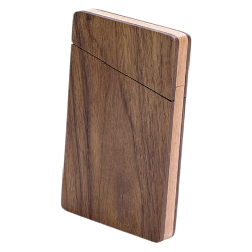 CONGARTENO Holz Visitenkartenhalter Im Rechteckigen Design Elegante Tragbare Magnetbox Für Kreditkarten Und Geschäftsbedarf Als Für Geschäftspartner Und Kunden von CONGARTENO