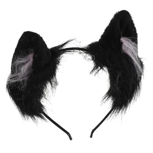 CONGARTENO Katzenohren-stirnband Für Mädchen Realistisches Plüsch-design Bequeme Kopfbedeckung Für Halloween-cosplay Modisches Haarband Mit Tierkopf-accessoire Für Partys Und Alltag von CONGARTENO
