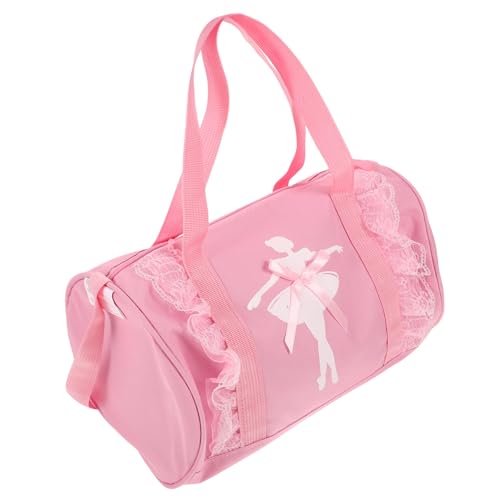 CONGARTENO Kindergerechte Tragbare Tanz umhängetasche mit Großem Fassungsvermögen Glattem Reißverschluss und Verstellbarem Schulterriemen für Ballettkleidung und Tanzzubehör Mädchen von CONGARTENO