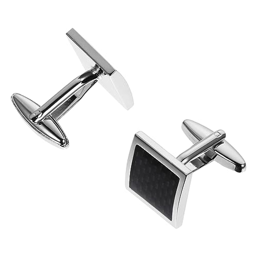 CONGARTENO Klassische Manschettenknöpfe Herren Silber Design Langlebige Manschettenknöpfe für Hochzeit Business Party und Formelle Anlässe von CONGARTENO