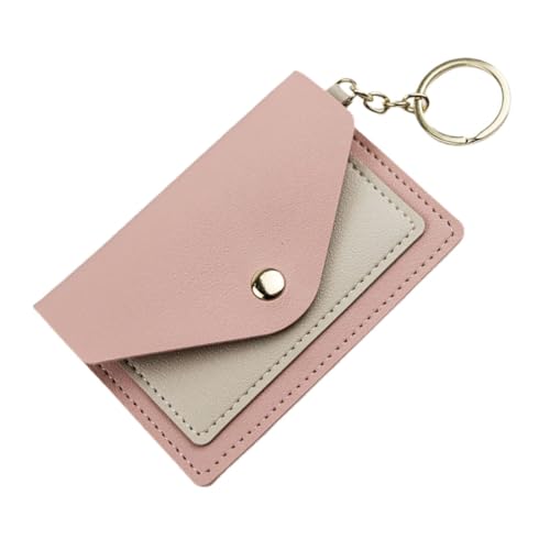 CONGARTENO Kleine hochwertige Kartenetui Damen mit Münzfach und Schlüsselanhänger Tragbare Candy Farben Geldbörse für Kreditkarten und Schlüssel Modischer Portabler Kartenhalter für Alltag von CONGARTENO