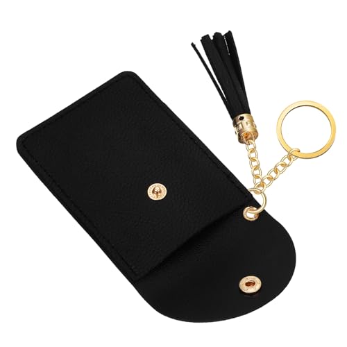 CONGARTENO Kleine Pu Geldbörse Mit Schlüsselring Kartenhalter Für Kreditkarten Id Modisches Kartenetui Mit Quasten Für Damen Für Reisen Und Alltag von CONGARTENO