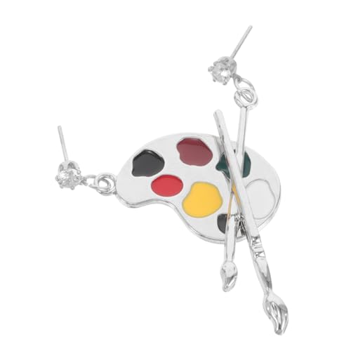 CONGARTENO Kreative Asymmetrische Ohrringe für Frauen Vintage Pinsel Design Stilvolle Statement Ohrstecker Einzigartiger Kunstschmuck für Partys und Festivals Ohrhänger für Kreative Damen von CONGARTENO