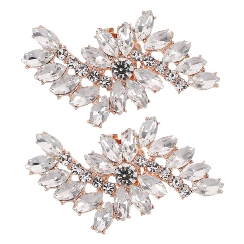 CONGARTENO Kristallblumen Schuhclips für Damen Abnehmbare Schuhanhänger Funkelnde Schuhaccessoires für Hochzeiten Partys Teiliges Roségold Dekorative Schuhclips CONGARTENO Kristallblumen Schuhclips für Damen Abnehmbare Schuhanhänger Funkelnde Schuhaccessoires für Hochzeiten Partys Teiliges Roségold Dekorative Schuhclips von CONGARTENO