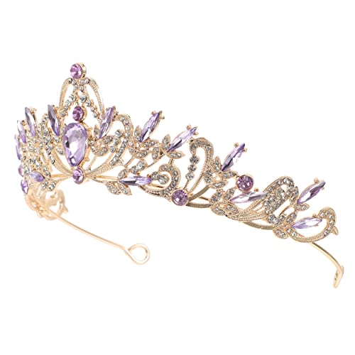 CONGARTENO Braut Diadem Kopfband Mit Strass Für Hochzeiten Partys Karneval Und Cosplay Glänzendes Brautschmuck Zubehör Für Damen Elegantes Hochzeitsaccessoire von CONGARTENO