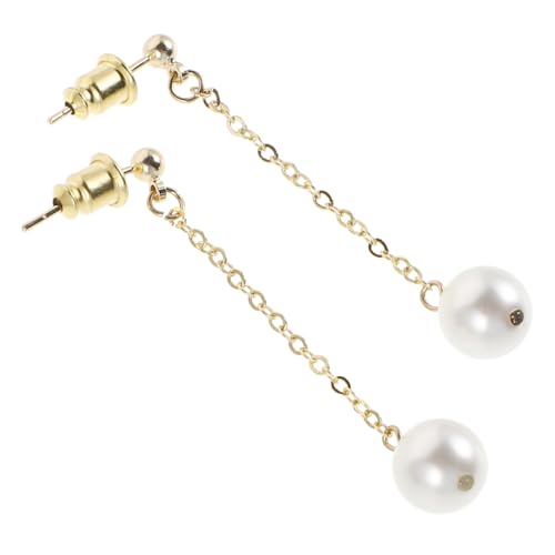 CONGARTENO Lange Quastenohrringe mit Imitationsperlen Damen Baumelnde Statement Schmuck Elegante Tropfenohrringe für Frauen Modische Ohrhänger mit Künstlerischem Design und Femininer von CONGARTENO