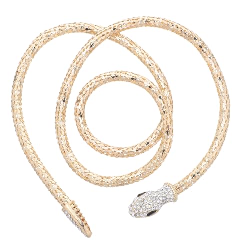 CONGARTENO Magnetische Snake Choker Halskette mit Verstellbarem Verschluss Retro Schlangenform mit Funkelnden Strasssteinen Damen Schmuckkette für Alltag und Besondere Anlässe von CONGARTENO