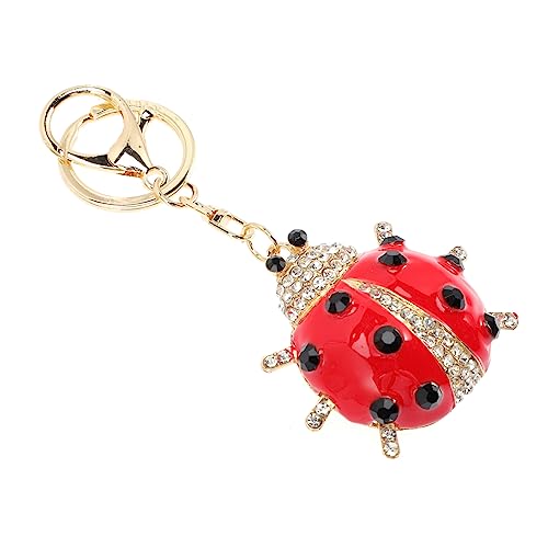 CONGARTENO Rhinestone Schlüsselanhänger Niedlicher Marienkäfer Für Taschen Und Rucksäcke Funkelndes Design Für Schlüsselbund Als Für Jeden Anlass von CONGARTENO