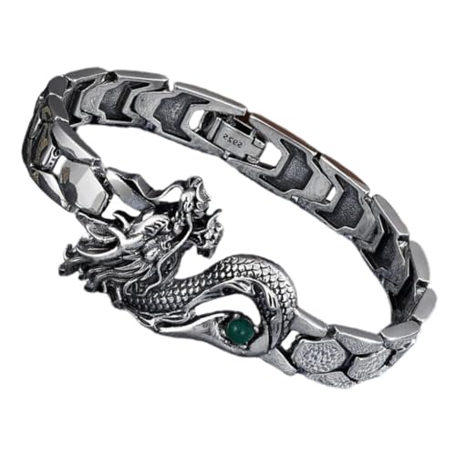 CONGARTENO Maskulines Dragon Totem Armband aus Robustem Zinklegierung mit Verstellbarer Detailreich Gestaltet für Individuellen Stil Modisches Neujahrsaccessoire für Damen und Herren von CONGARTENO