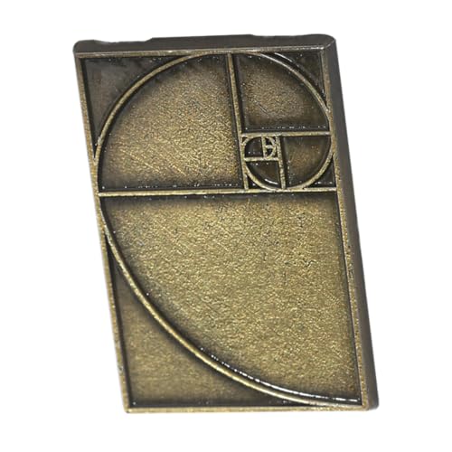 CONGARTENO Mathematik Brosche Rechteckiger Proportionaler Schnitt Anstecknadel Pin Für Mathelehrer Stem Fans Kreatives Geometrisches Abzeichen von CONGARTENO