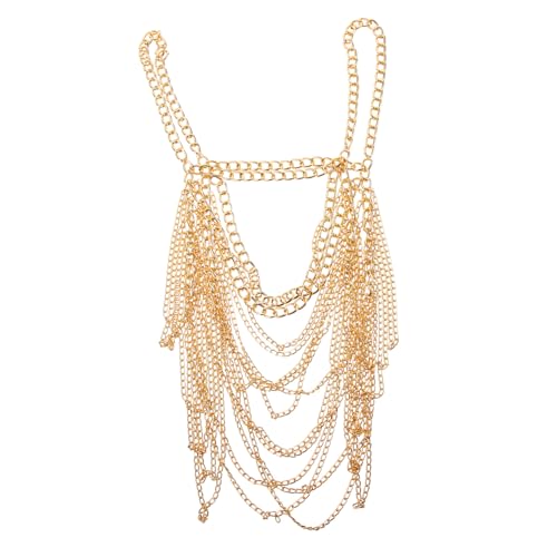 CONGARTENO Mehrlagige Body Chain aus Robustem Material Leichte Damen Körperkette mit Verstellbarer für Strand Nachtclub und Party Modischer Schmuck für Frauen von CONGARTENO