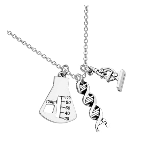 CONGARTENO Mikroskop-halskette Aus Legierung Kreativer Halsanhänger Für Frauen Schlüsselbeinkette Als Modischer Schmuck Passend Für Verschiedene Anlässe von CONGARTENO