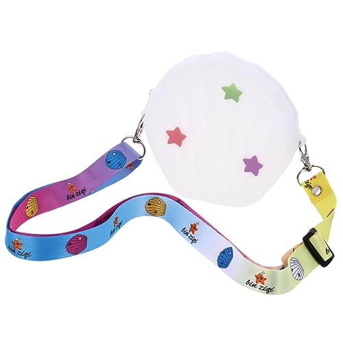 CONGARTENO Modische Weiße Shell Shape Crossbody Shoulder Bag mit Reißverschluss Großer Kapazität Breiten Trägern und Trendigem Schulter Design für Mädchen und Damen von CONGARTENO
