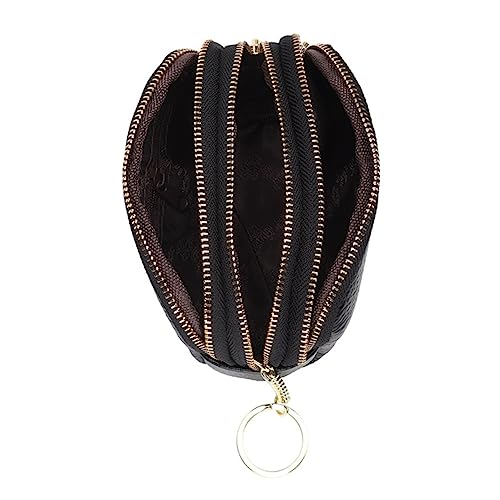 CONGARTENO Münzbrieftasche mit Schlüsselring Handtasche Weichem Kokusleder Fächer Design für Damen für Einkaufen Reisen Elegantem von CONGARTENO
