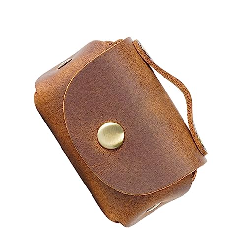 CONGARTENO Schlüsselaufbewahrungstasche Aus Echtleder Mit Ladeleitungshalter Für Autoschlüssel Personalisiertes Schlüsseletui Für Hausschlüssel Kompakt Und Robust Gegen Stöße Und Kratzer von CONGARTENO