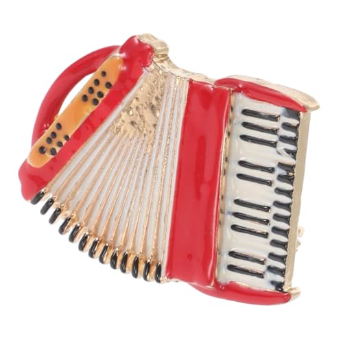 CONGARTENO Musikbrosche Akkordeon Design Legierungsbrosche Anstecknadel für Anzüge Mäntel Kleider Formelle Anlässe Musikthema Lapel Pin für Herren von CONGARTENO