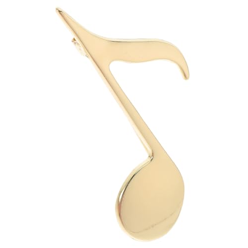 CONGARTENO Musiksymbol Brosche Goldplattiert Feine Verarbeitung Stilvolle Musiknoten Anstecknadel Vielseitiges Accessoire für Damen und Herren Kleidung Taschen Hüte von CONGARTENO