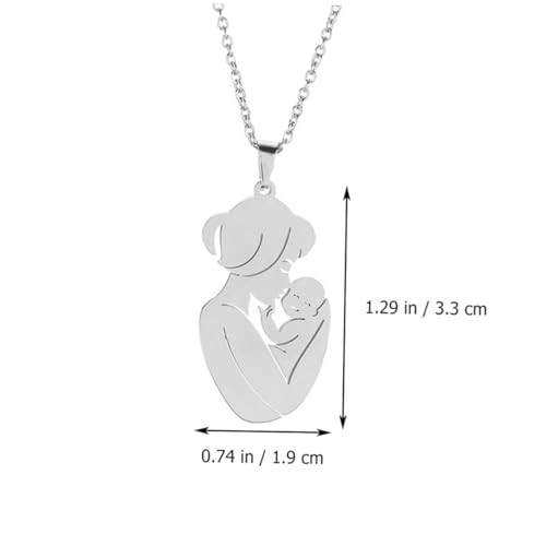 CONGARTENO Mutter Halskette Clavicle Chain Schmuck für Frauen Glatte Oberfläche Verarbeitung für von CONGARTENO